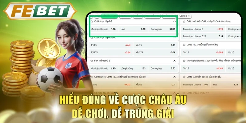 Hiểu đúng về cược châu Âu dễ chơi, dễ trúng giải