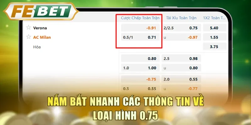 Nắm bắt nhanh các thông tin về loại hình 0.75